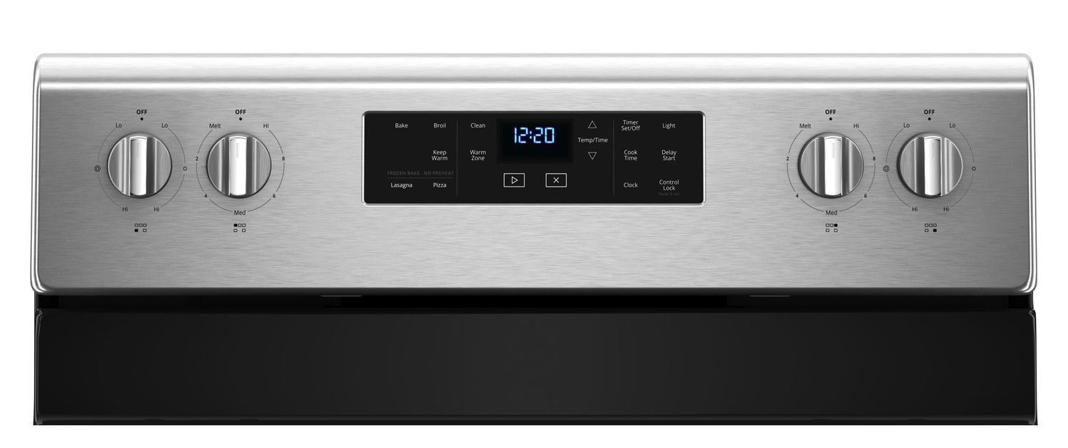 Whirlpool WFE525S0HS 5.3 Cu. Ft. Freestanding Electric Range With Frozen Bake Technology Black-On-Stainless