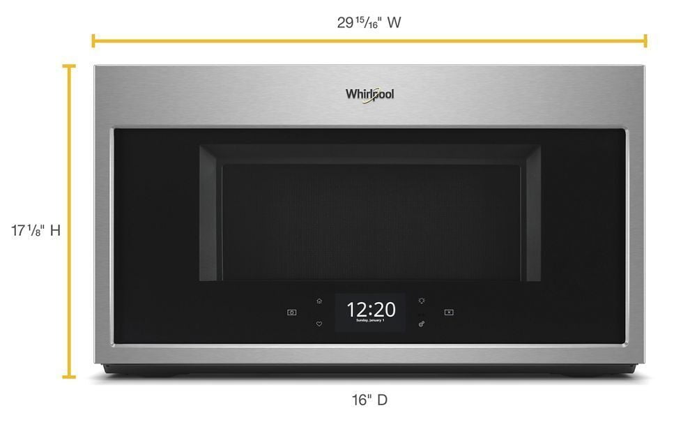 Whirlpool WMHA9019HZ 1.9 Cu. Ft. Smart Over-The-Range Microwave With Scan-To-Cook Technology 1