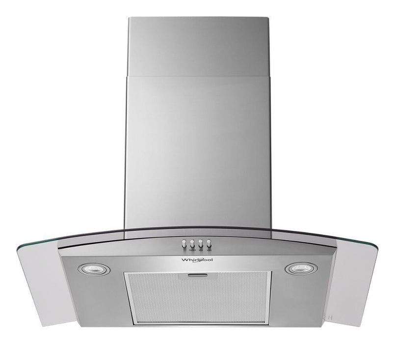 Whirlpool WVW51UC0LS 30" Curved Glass Wall Mount Range Hood