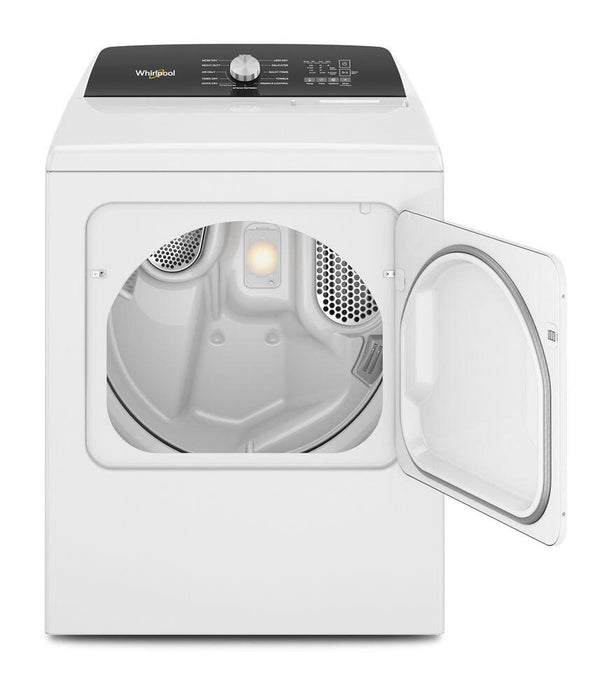 Whirlpool WGD5050LW 7.0 Cu. Ft. Top Load Gas Moisture Sensing Dryer With Steam