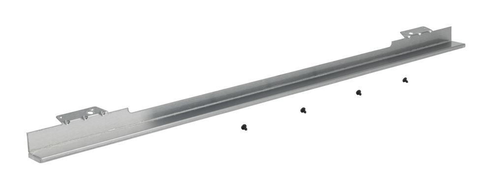 Whirlpool W10727416 30" Warming Drawer Heat Deflector, Black/Stainless Steel