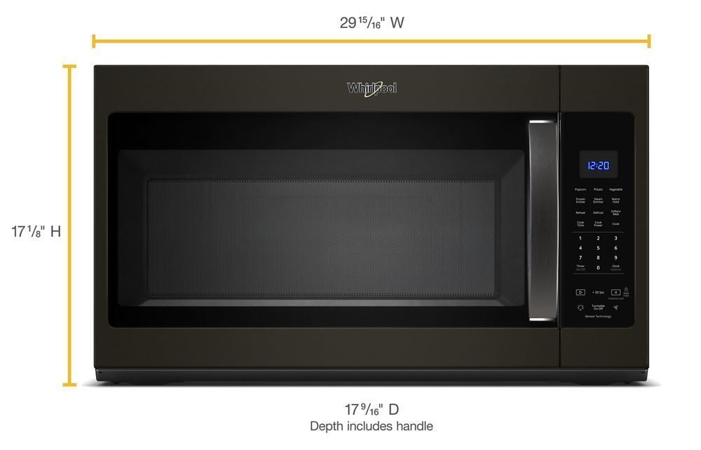 Whirlpool WMH32519HV 1.9 Cu. Ft. Capacity Steam Microwave With Sensor Cooking