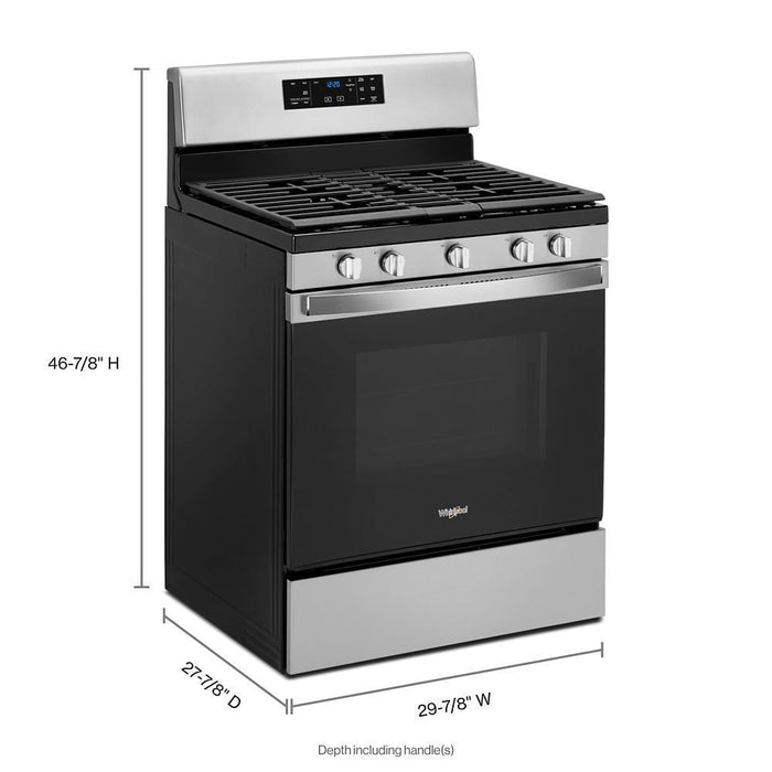 Whirlpool WFG525S0JZ 5.0 Cu. Ft. Whirlpool® Gas Range With Center Oval Burner