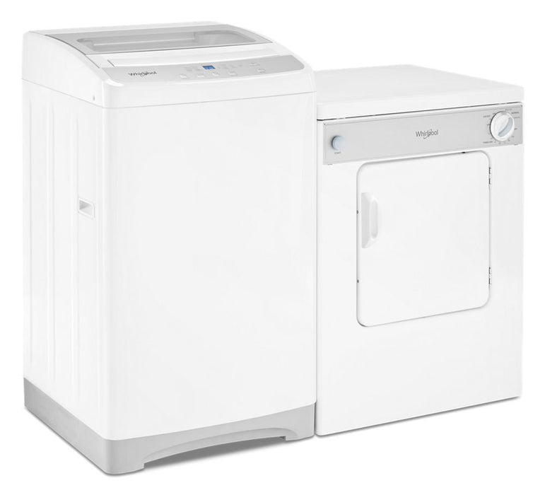 Whirlpool LDR3822PQ 3.4 Cu. Ft. Compact Top Load Dryer With Flexible Installation