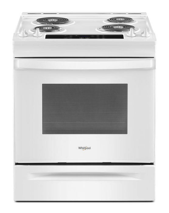 Whirlpool WEC310S0LW 4.8 Cu. Ft. Whirlpool® Electric Range With Frozen Bake&#8482; Technology