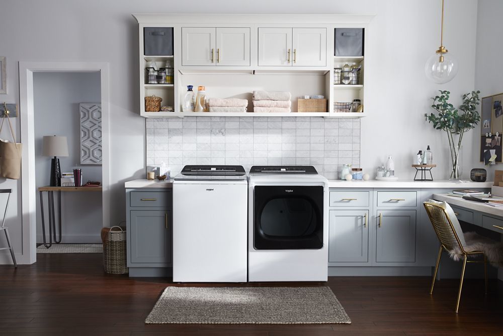 Whirlpool WGD8120HW 8.8 Cu. Ft. Smart Capable Top Load Gas Dryer