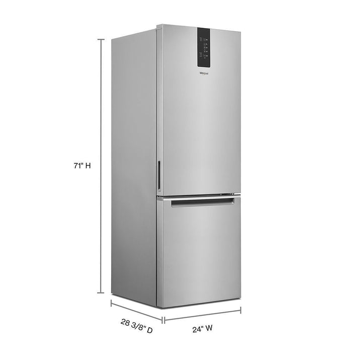 Whirlpool WRB533CZJZ 24-Inch Wide Bottom-Freezer Refrigerator - 12.7 Cu. Ft.