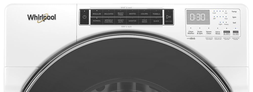 Whirlpool WFW8620HW 5.0 Cu. Ft. Front Load Washer With Load & Go Xl Dispenser