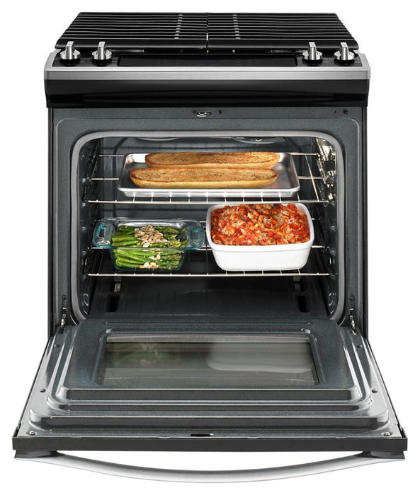 Whirlpool WEG515S0FS 5.0 Cu. Ft. Front Control Gas Range With Cast-Iron Grates