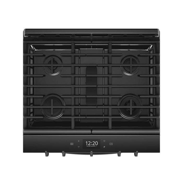 Whirlpool WEG750H0HB 5.8 Cu. Ft. Smart Slide-In Gas Range With Ez-2-Lift Hinged Cast-Iron Grates