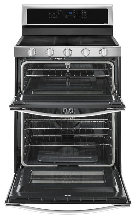 Whirlpool WGG745S0FS 6.0 Cu. Ft. Gas Double Oven Range With Ez-2-Lift Hinged Grates