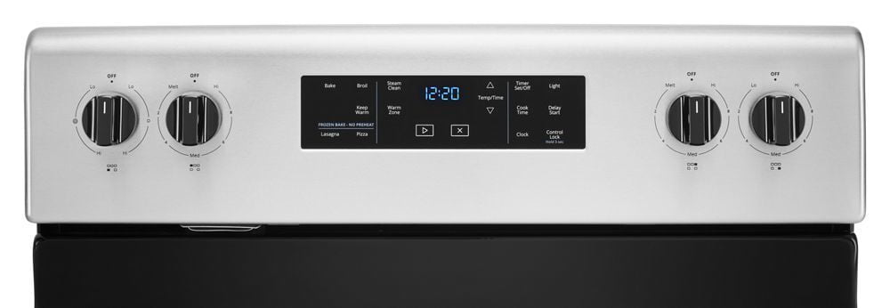 Whirlpool WFE505W0JS 5.3 Cu. Ft. Whirlpool® Electric Range With Frozen Bake Technology.