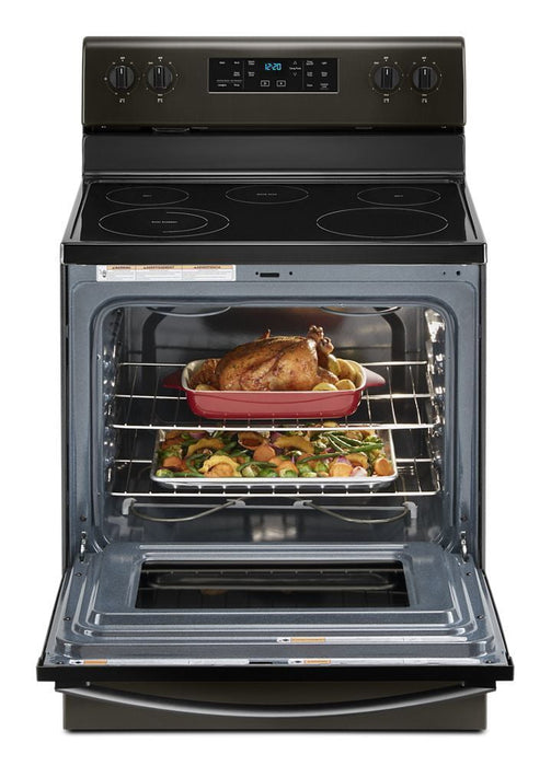 Whirlpool WFE505W0JV 5.3 Cu. Ft. Whirlpool® Electric Range With Frozen Bake Technology.