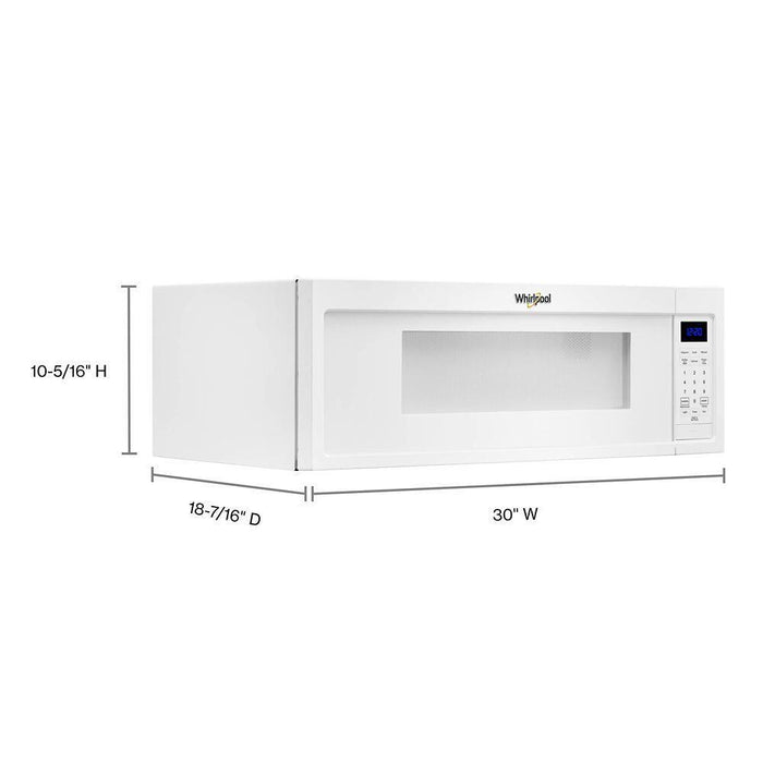 Whirlpool WML35011KW 1.1 Cu. Ft. Low Profile Microwave Hood Combination