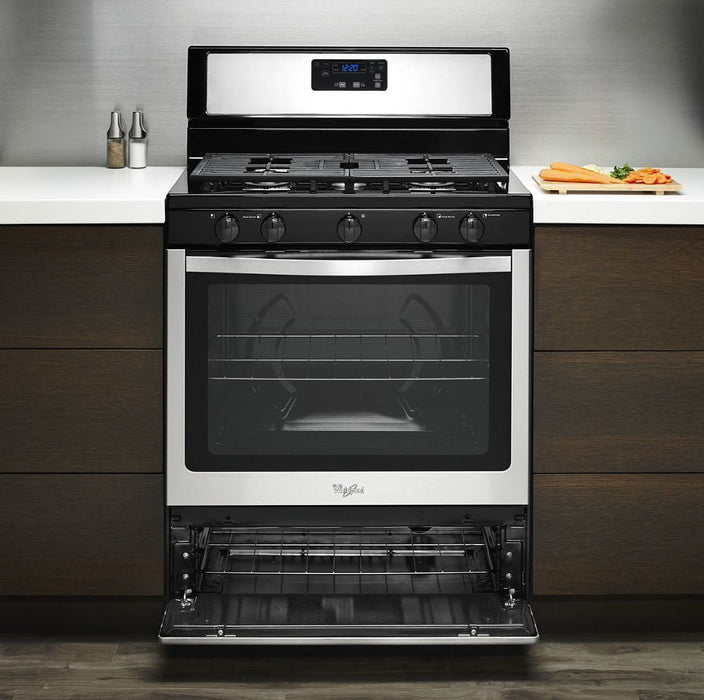 Whirlpool WFG505M0BS 5.1 Cu. Ft. Freestanding Gas Range With Five Burners