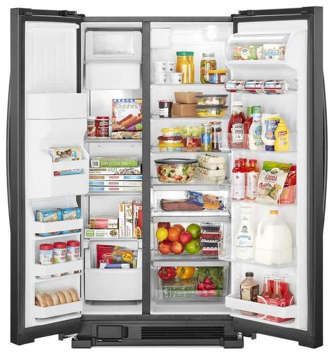 Whirlpool WRS321SDHB 33-Inch Wide Side-By-Side Refrigerator - 21 Cu. Ft.