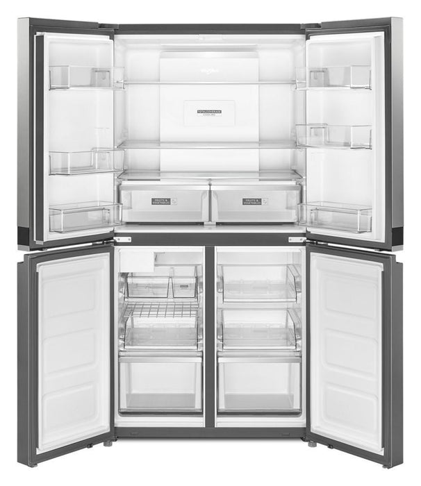 Whirlpool WRQA59CNKZ 36-Inch Wide Counter Depth 4 Door Refrigerator - 19.4 Cu. Ft.