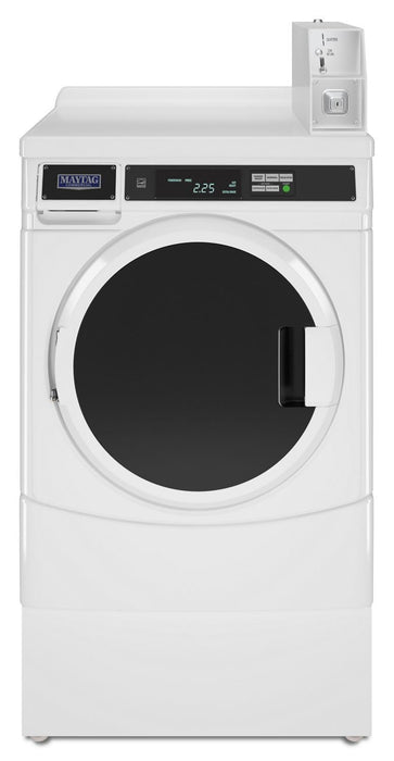 Whirlpool CHW9150GW 27" Commercial High-Efficiency Energy Star-Qualified Front-Load Washer Featuring Factory-Installed Coin Drop With Coin Box White