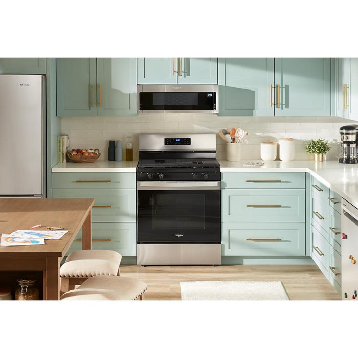 Whirlpool WFGS3530RS 30-Inch Self Clean Gas Range With No Preheat Mode