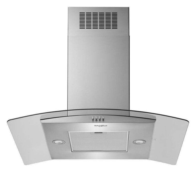 Whirlpool WVI51UC6LS 36" Curved Glass Island Mount Range Hood