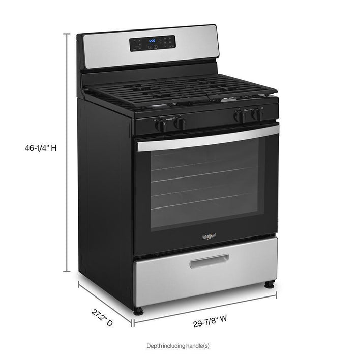 Whirlpool WFG320M0MS 5.1 Cu. Ft. Freestanding Gas Range With Broiler Drawer