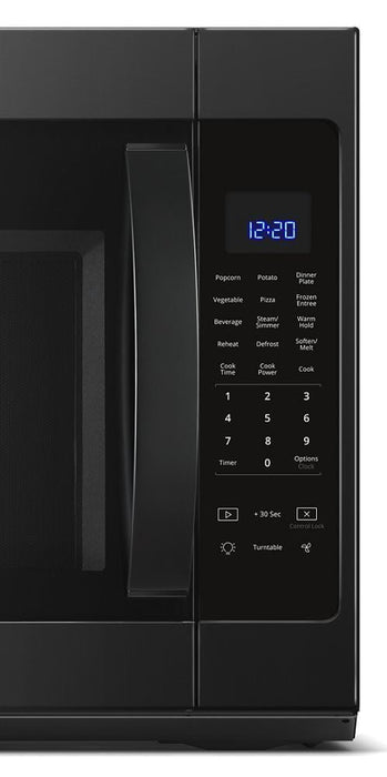 Whirlpool WMH53521HB 2.1 Cu. Ft. Over-The-Range Microwave With Steam Cooking