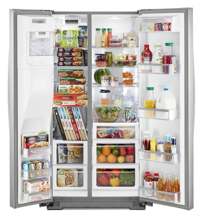 Whirlpool WRS970CIHZ 36-Inch Wide Side-By-Side Counter Depth Refrigerator - 20 Cu. Ft.