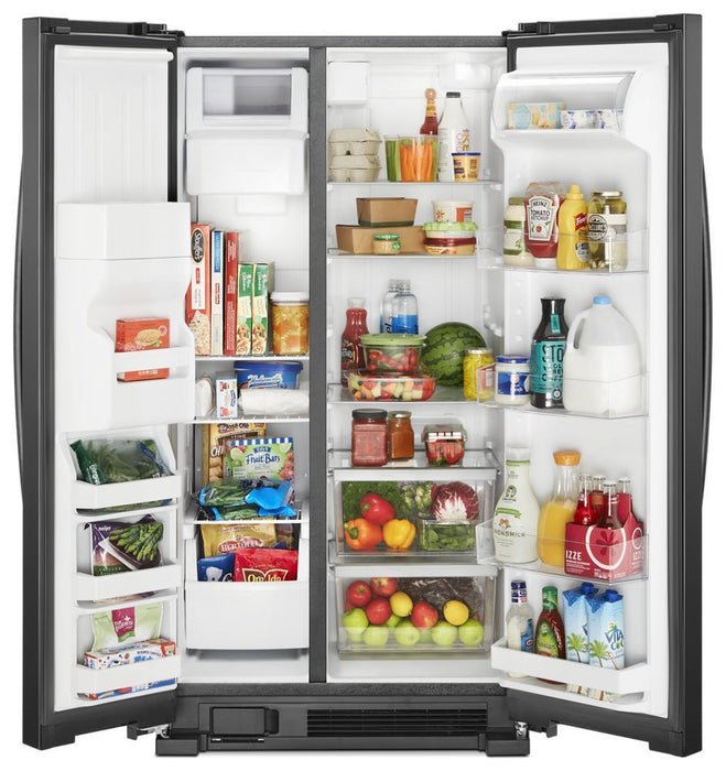 Whirlpool WRS331SDHB 33-Inch Wide Side-By-Side Refrigerator - 21 Cu. Ft.