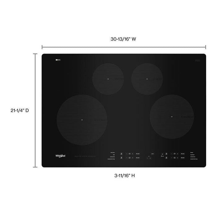 Whirlpool WCI55US0JB 30-Inch Induction Cooktop