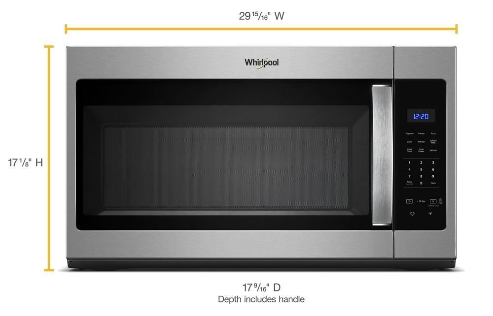 Whirlpool WMH31017HZ 1.7 Cu. Ft. Microwave Hood Combination With Electronic Touch Controls