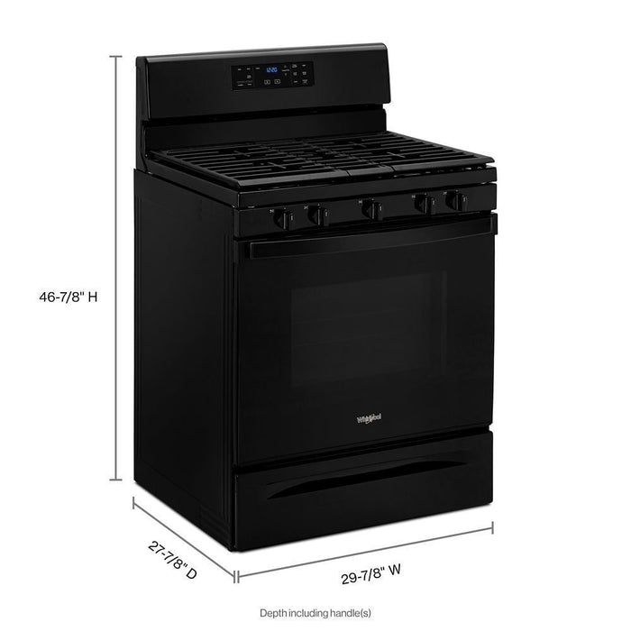 Whirlpool WFG525S0JB 5.0 Cu. Ft. Whirlpool® Gas Range With Center Oval Burner