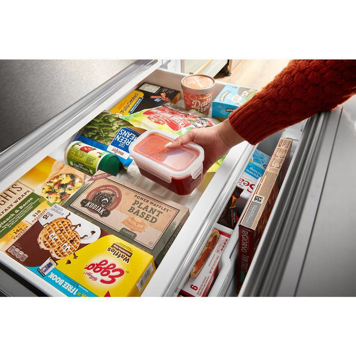 Whirlpool WRMF7736PV 36-Inch Wide 4 Door Refrigerator With Prep And Store Bins - 26 Cu. Ft.