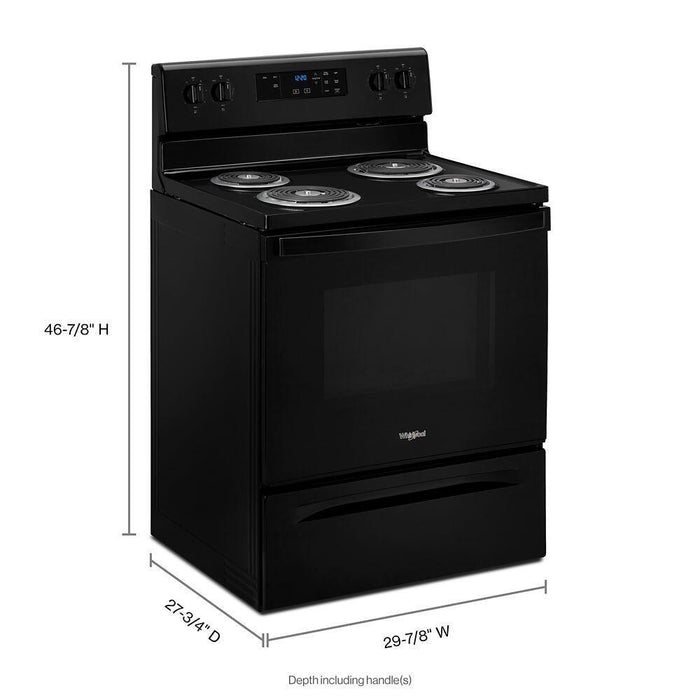 Whirlpool WFC150M0JB 4.8 Cu. Ft. Whirlpool® Electric Range With Keep Warm Setting