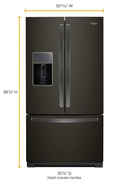 Whirlpool WRF757SDHV 36-Inch Wide French Door Refrigerator - 27 Cu. Ft.