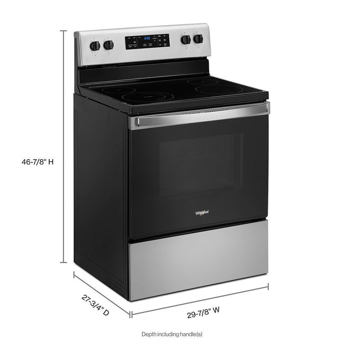 Whirlpool WFE515S0JS 5.3 Cu. Ft. WhirlpoolÂ® Electric Range With Frozen Bake Technology