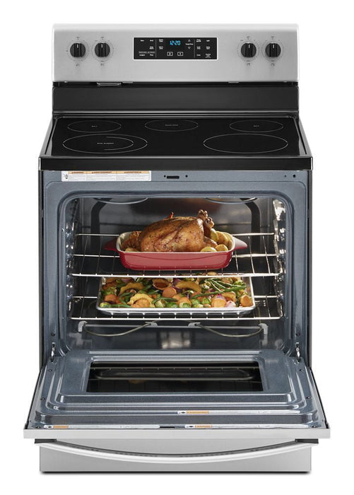 Whirlpool WFE505W0JS 5.3 Cu. Ft. Whirlpool® Electric Range With Frozen Bake Technology.