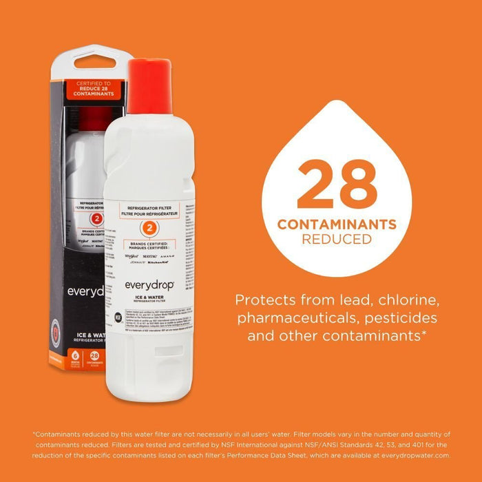 Whirlpool EDR2RXD1 Everydrop® Refrigerator Water Filter 2 - Edr2Rxd1 (Pack Of 1)