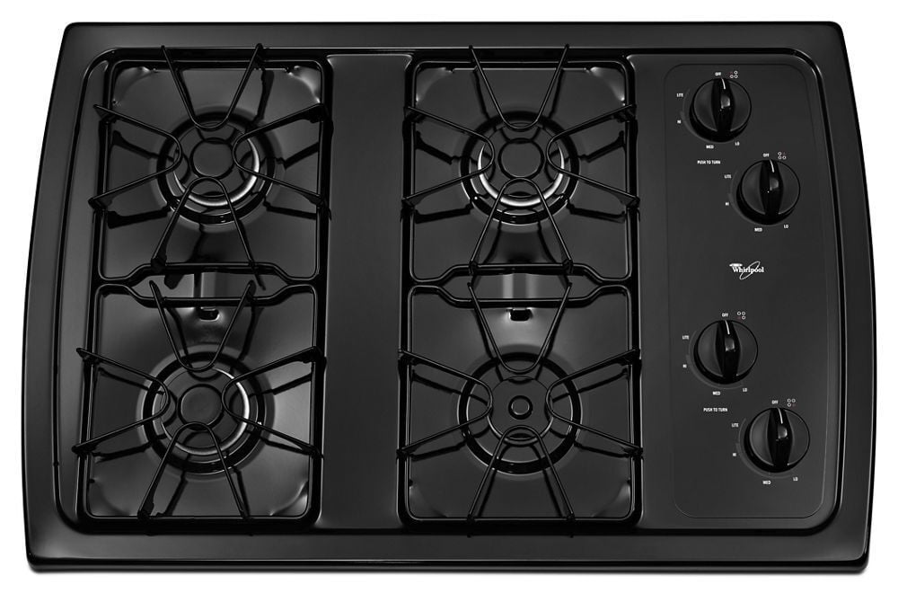 Whirlpool W3CG3014XB 30-Inch Gas Cooktop With 5,000 Btu Accusimmer® Burner