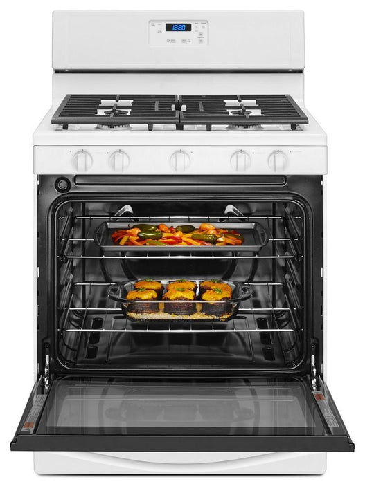 Whirlpool WFG505M0BW 5.1 Cu. Ft. Freestanding Gas Range With Five Burners