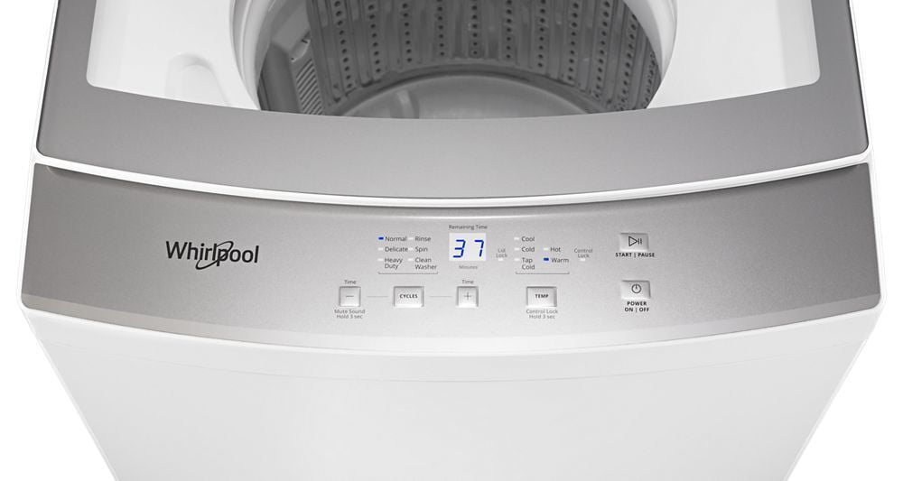 Whirlpool WET4124HW 1.6 Cu.Ft, 120V/20A Electric Stacked Laundry Center With 6 Wash Cycles And Wrinkle Shield