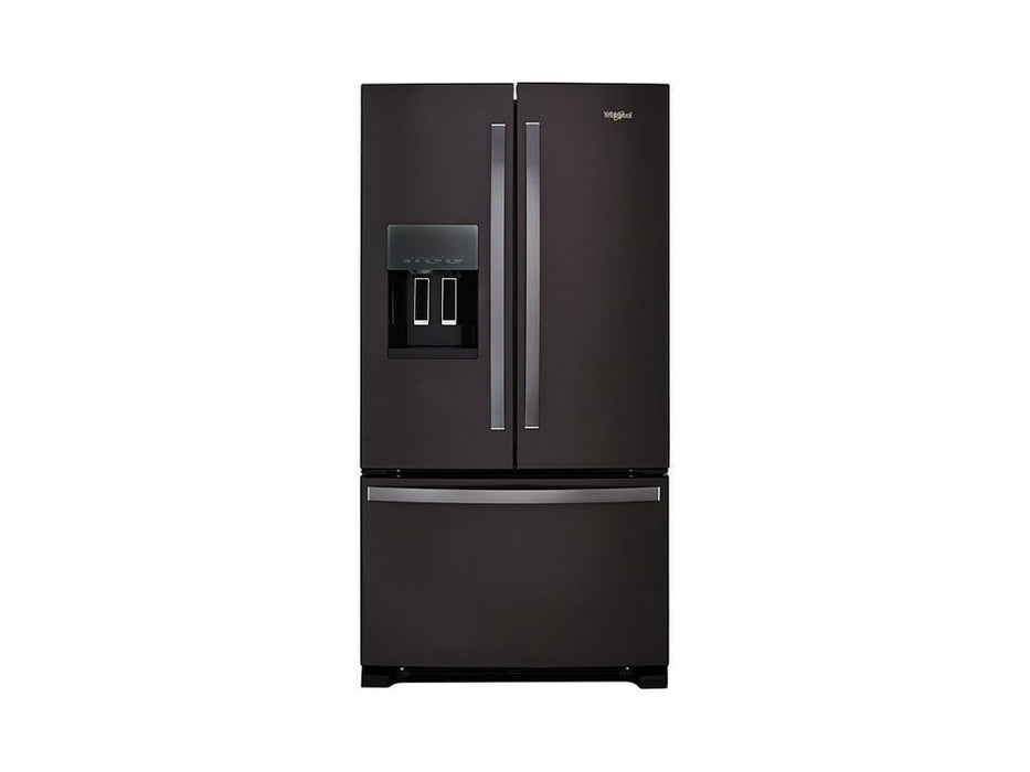 Whirlpool WRF555SDHV 36-Inch Wide French Door Refrigerator In Fingerprint-Resistant Black Stainless Steel - 25 Cu. Ft.