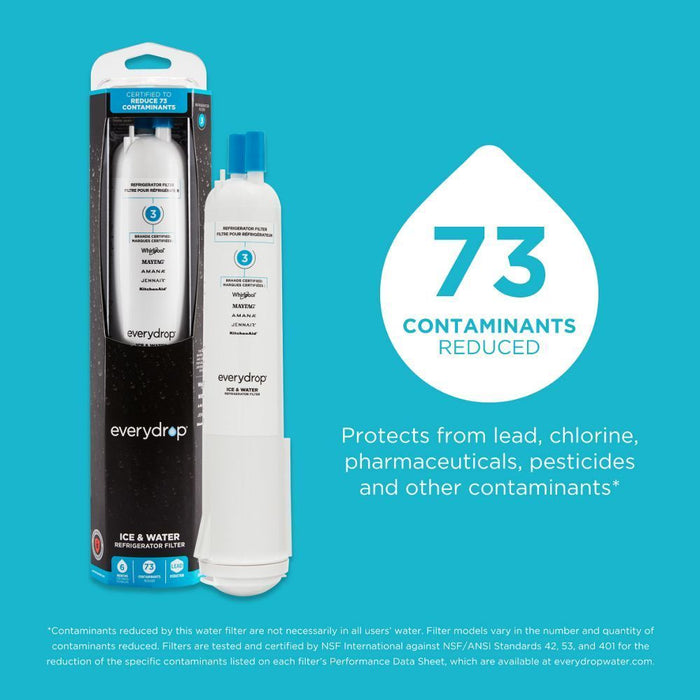 Whirlpool EDR3RXD1 Everydrop® Refrigerator Water Filter 3 - Edr3Rxd1 (Pack Of 1)