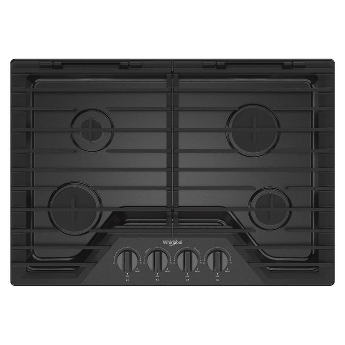 Whirlpool WCGK5030PV 30-Inch Gas Cooktop With Ez-2-Lift&#8482; Hinged Cast-Iron Grates