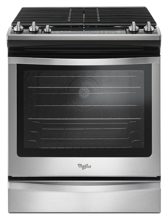 Whirlpool WEG745H0FS 5.8 Cu. Ft. Slide-In Gas Range With Ez-2-Lift Hinged Grates