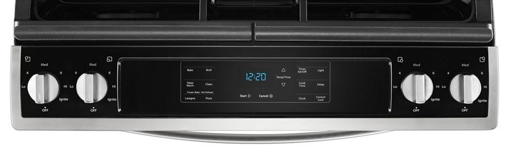 Whirlpool WEG515S0FS 5.0 Cu. Ft. Front Control Gas Range With Cast-Iron Grates