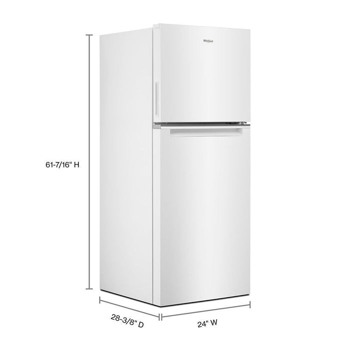 Whirlpool WRT112CZJZ 24-Inch Wide Small Space Top-Freezer Refrigerator - 11.6 Cu. Ft.