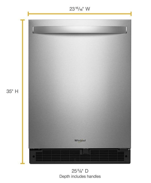 Whirlpool WUR50X24HZ 24-Inch Wide Undercounter Refrigerator - 5.1 Cu. Ft.