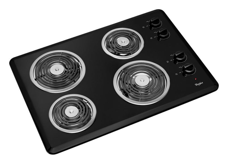 Whirlpool WCC31430AB 30" Electric Cooktop With Dishwasher-Safe Knobs