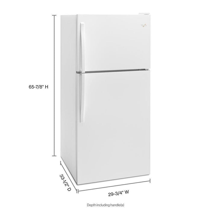 Whirlpool WRT318FMDW 30-Inch Wide Top Freezer Refrigerator - 18 Cu. Ft.