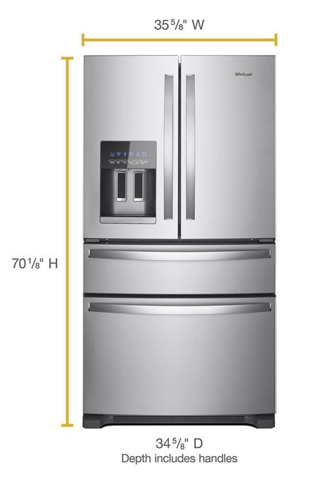 Whirlpool WRX735SDHZ 36-Inch Wide French Door Refrigerator - 25 Cu. Ft.